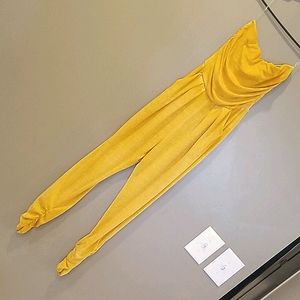 Gold romper with pockets